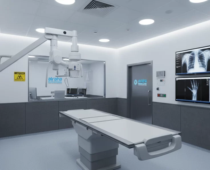 Firefly_Gemini Flash_Ultra-realistic interior image of a modern X-Ray and Radiology room at El Raha Clinic 712345 (1)