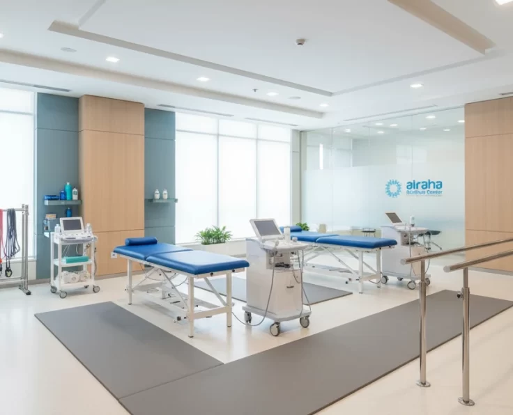 Firefly_Gemini Flash_Ultra-realistic interior image of a modern Physiotherapy and Rehabilitation clinic at 752517